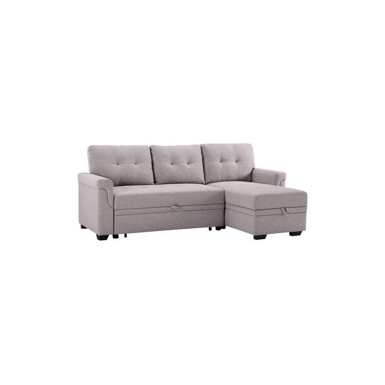 Latitude Run® Anorak Modern Motifs Reversible Sleeper Sectional Sofa 