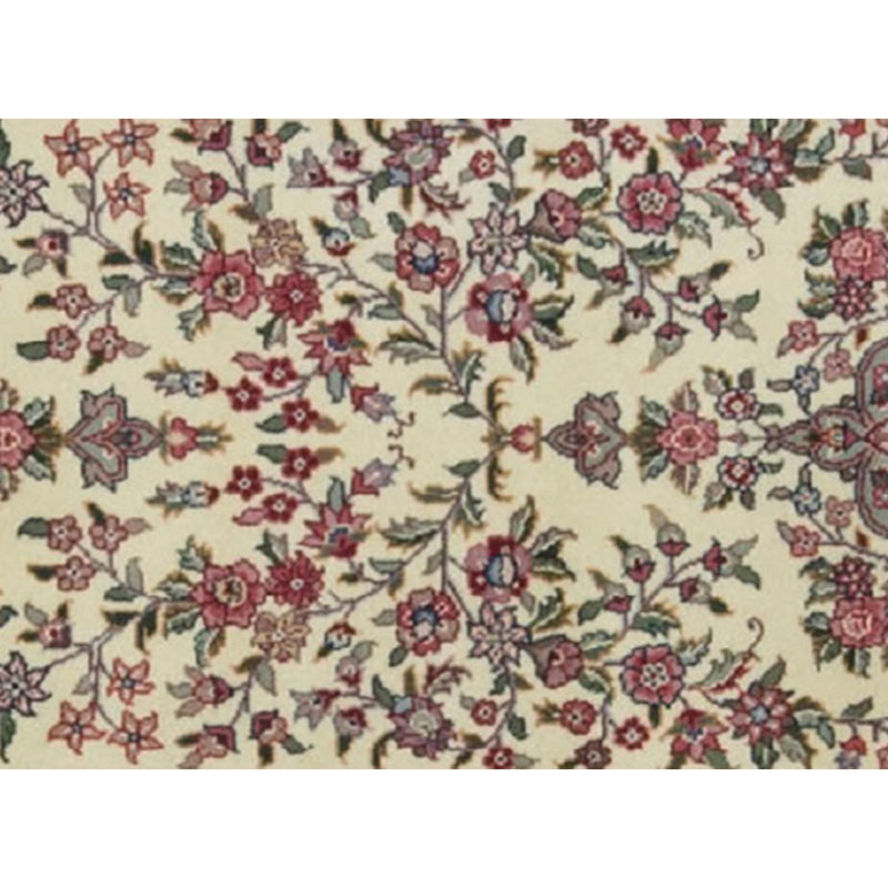 Tapis de couloir ivoire et ivoire noué à la main de haute qualité