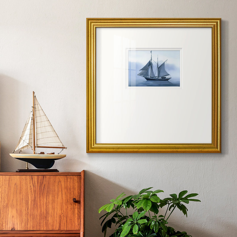 " Misty Sail " Print, 21" H x 21" W x 1.25" D