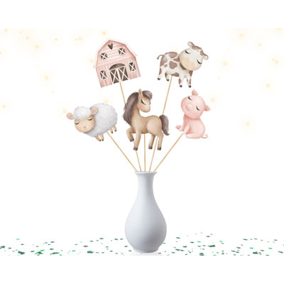 Boho Farm Animal Centerpieces