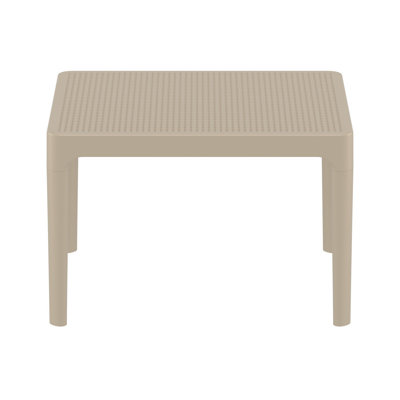 Farrah 23.6'' Plastic / Acrylic Outdoor Coffee Table