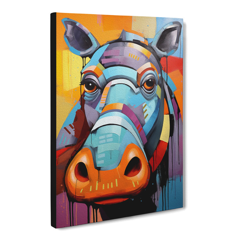 Hippo Constructivism - Print, 76cm H x 50cm W x 3cm D