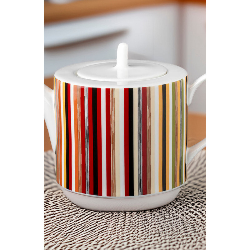 Missoni théière-cafetière à rayures Jenkins 148 diamètre 4,72 po, H 5,12 po