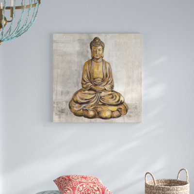 «Bronze Buddha» par Silvia Vassileva, reproduction d'art sur toile sans cadre