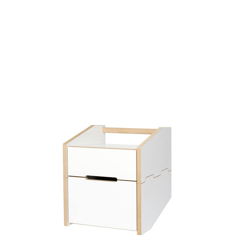 Harwell 39cm W Manufactured Wood Bedside Table