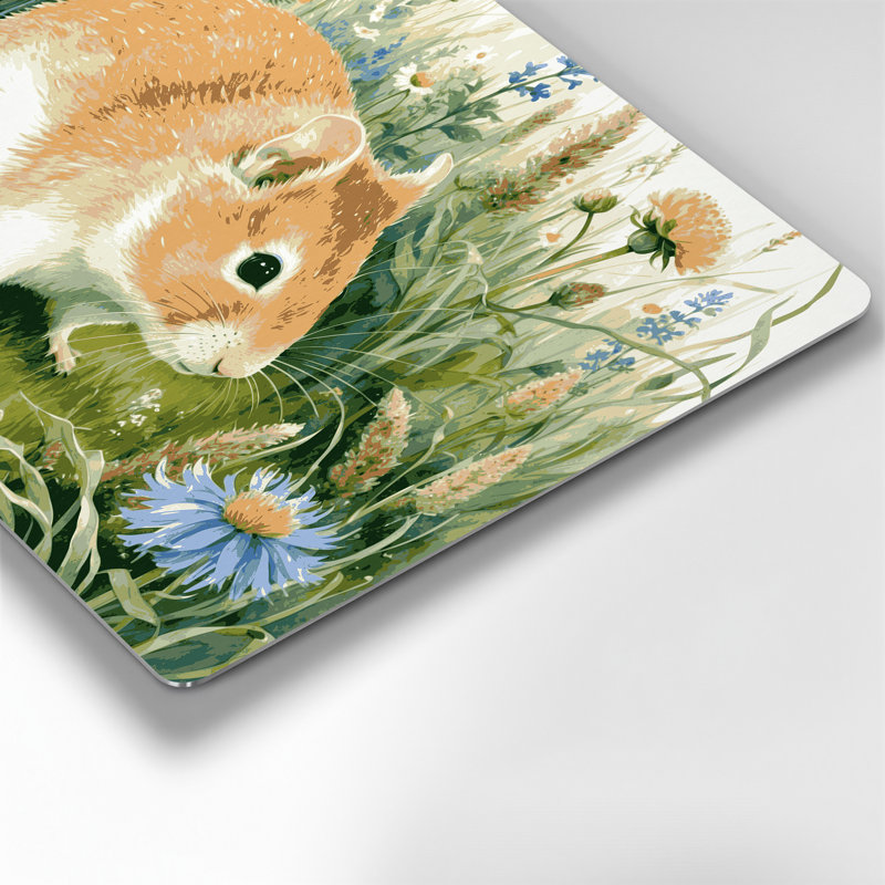 Wildlife Gerbil Brown Metal Wall Art, 11" H x 14" W