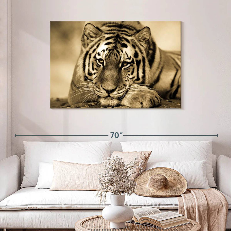 Ferocious Tiger III, 30" H x 45" W