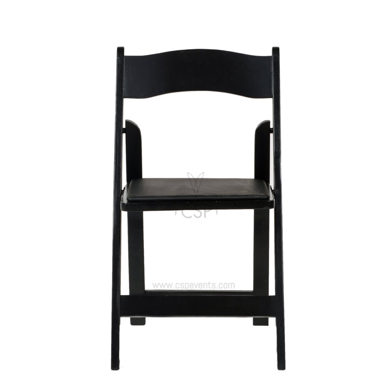 Chaises rembourrées pliantes avec sac de chaise, Noir