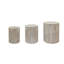 Ensemble de 3 tables basses rustiques en bois rustique, tables d'appoint gigognes avec finition en bois naturel, supports d'appoint ronds pour décoration de salon-344694785