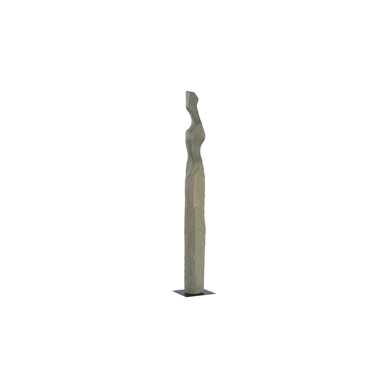 White Stone Cast Women Statue, Gray