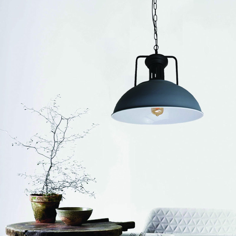 Craut 1 - Light Black Single Pendant, Grey