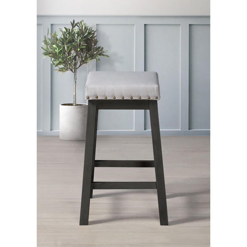 Tabouret de comptoir 25,4 po Angelino, Noir