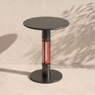 Patio Heater Aluminum and Glass Electric Standing Patio Heater Patio Heater