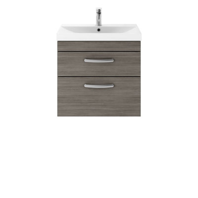 610mm Single Bathroom Vanity with Integrated Ceramic Basin