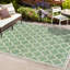 Tapis d'intérieur / extérieur crème / vert Trebol-791335139