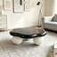 Table basse 35 "en forme de nuage, table basse minimaliste moderne en forme de pétale avec pieds sphériques-225161785