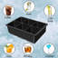 Plateau de congélation pour moules à glace en silicone 4 pièces, moules à glace sphériques et grille de 37 grilles avec couvercle.