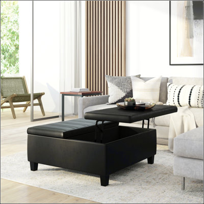Repose-pieds table basse avec rangement