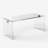 53.14" Tempered Glass Desk, Game Desk