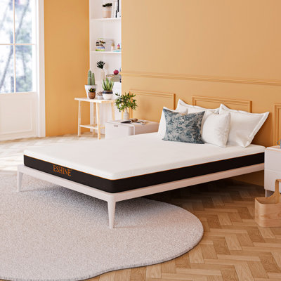 8" Firm Support Memory Foam Mattress with Green Tea Comfort Layer & Graphene Knit Cover - 100-Night Free Trial by ESHINE