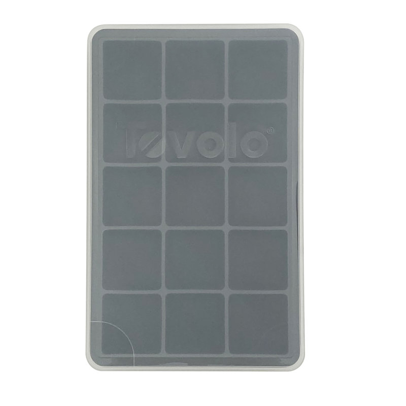 Perfect Cube Ice Tray With Lid, Charcoal Gray