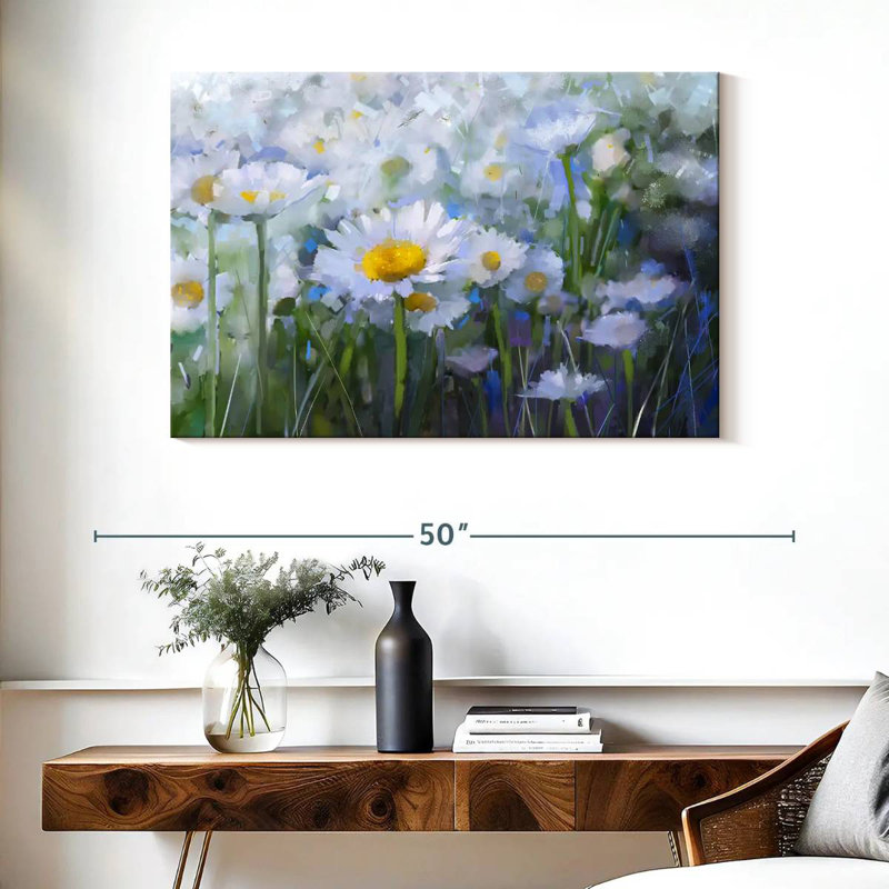 Harnek Meadow Of Daisies, 26" H x 39" W