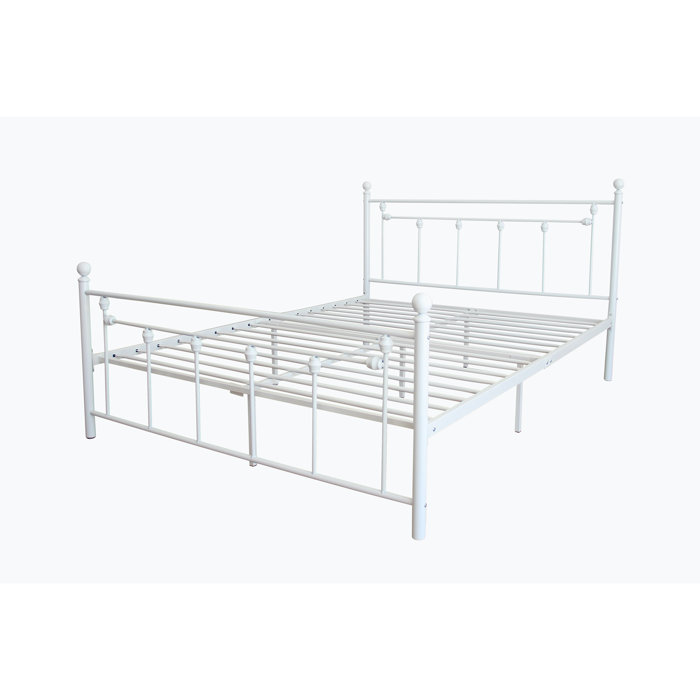 Home Decor Queen 38.39'' Steel Bed Frame | Wayfair