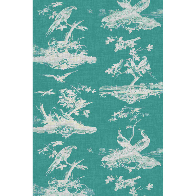 Toile turquoise, H 18 po x l 12 po