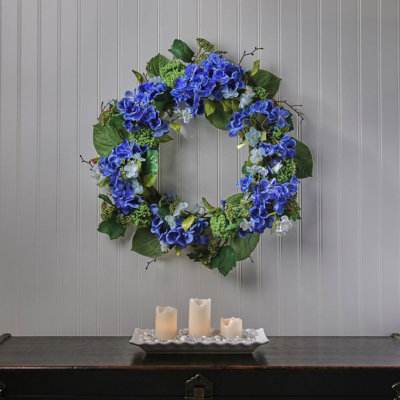 Couronne d'hortensia de jardin 24 po