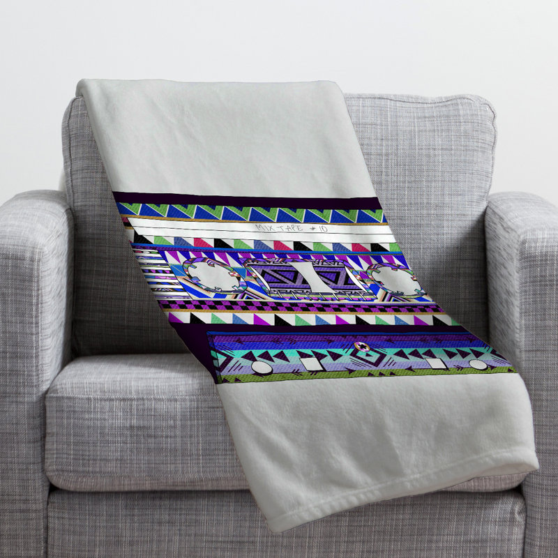 Bianca Green Throw Blanket, Large