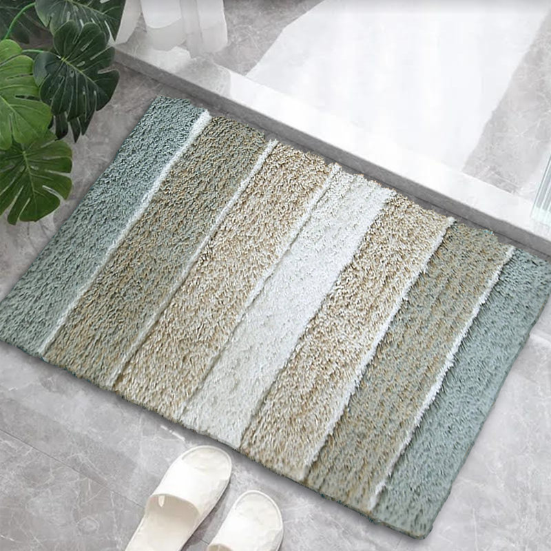 Tapis pour salle de bain Cervantez, Gris / Beige, L 21 po x L 34 po