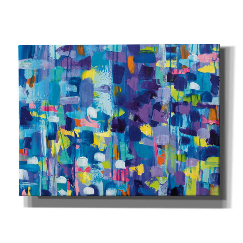 «Gaiety» par Jeanette Vertentes, art mural sur toile, H 12 po x l 16 po x P 0,75 po
