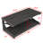 Modern Rectangular Coffee Table With Open Shelf, Waterproof Top & Curved Wood Legs-1217369351
