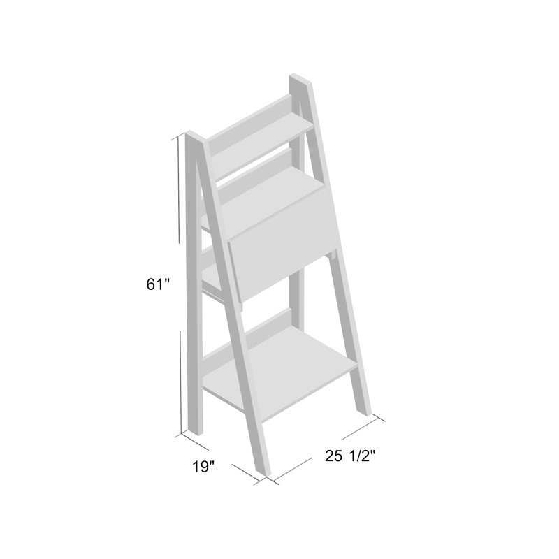 Athulya Leaning / Ladder Desk, White