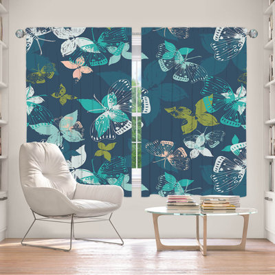 Paire de rideaux obscurcissant en polyester Evangaline