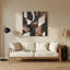 Art abstrait en métal noir 98 formes abstraites-24099648