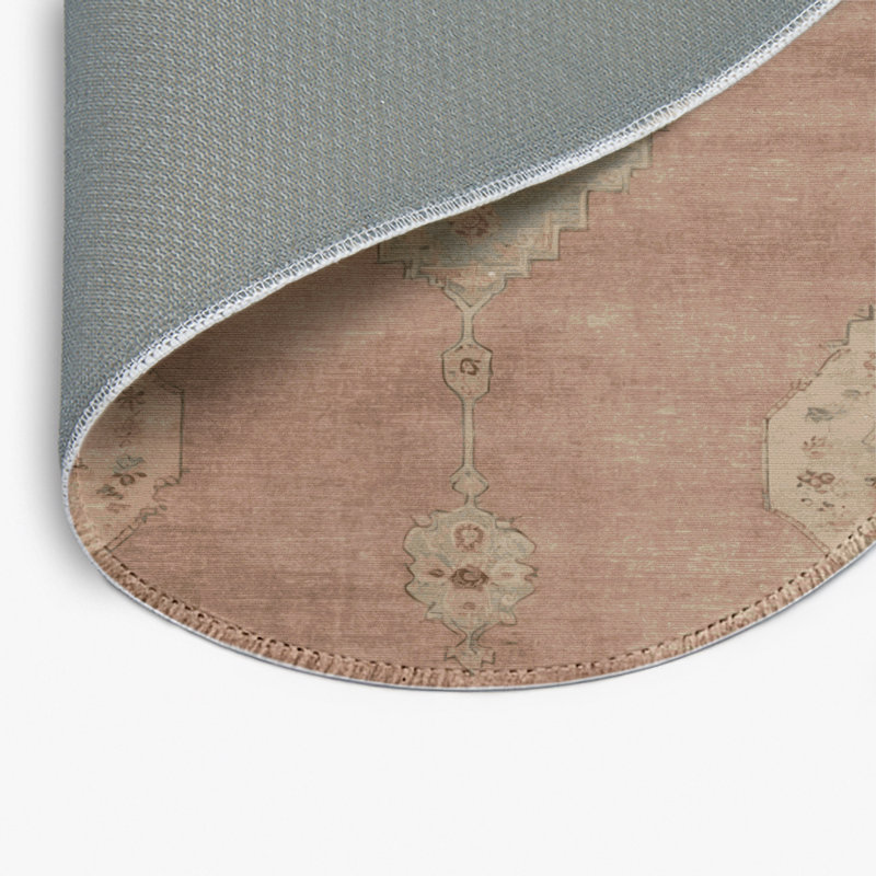 Tapis intérieur et extérieur brun Overdyed