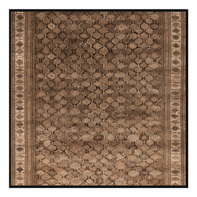 Machine Washable Persian Brown Area Rug
