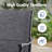4 Person Swival Chair Patio Dining Set-1480058724