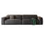 Coussin modulaire en polyester gris foncé-1470788701