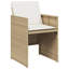  Ensemble de salle à manger de jardin beige et brun-949730073-949730072