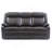 Double Reclining Sofa , DARK BROWN