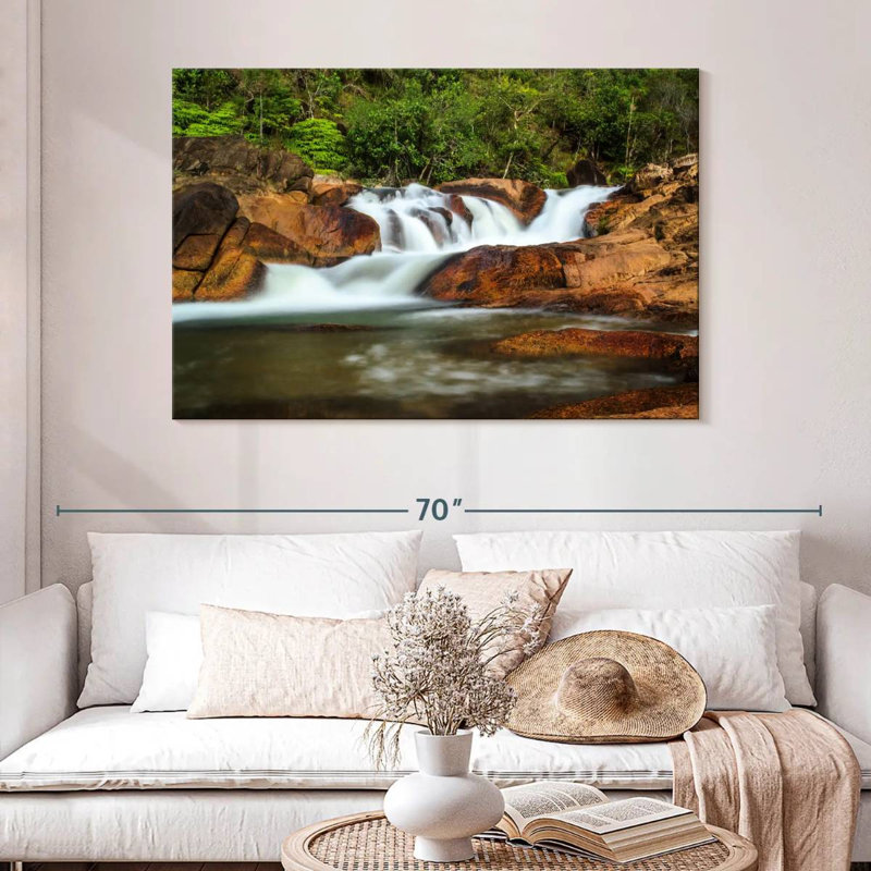 Kerrick, cascade cachée du Belize, H 32 po x l 48 po