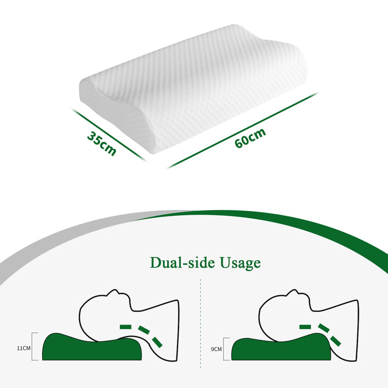 Memory Foam Pillow Orthopedic Deep Sleep Neck Back Protector Bed Pillows