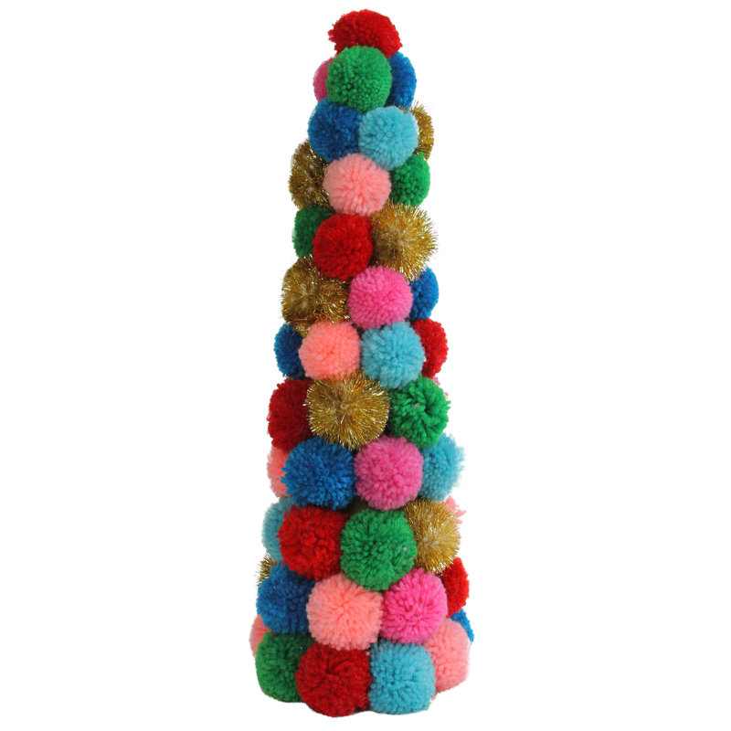 Arbre de Noël multicolore, H 19,25 po x l 6,5 po x P 6,5 po