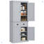 Armoire de rangement avec tiroir et tablettes réglables-954359752