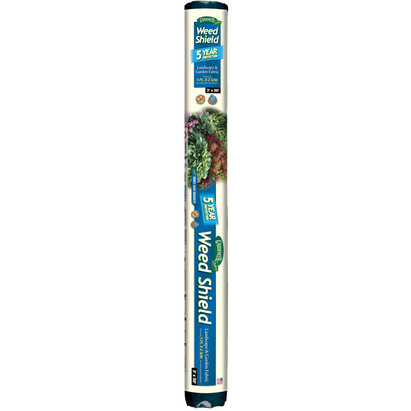 Tissu de protection contre les mauvaises herbes 5 ans, rouleau de polyéthylène noir 5 pi x 100 pi, par Dalen Products