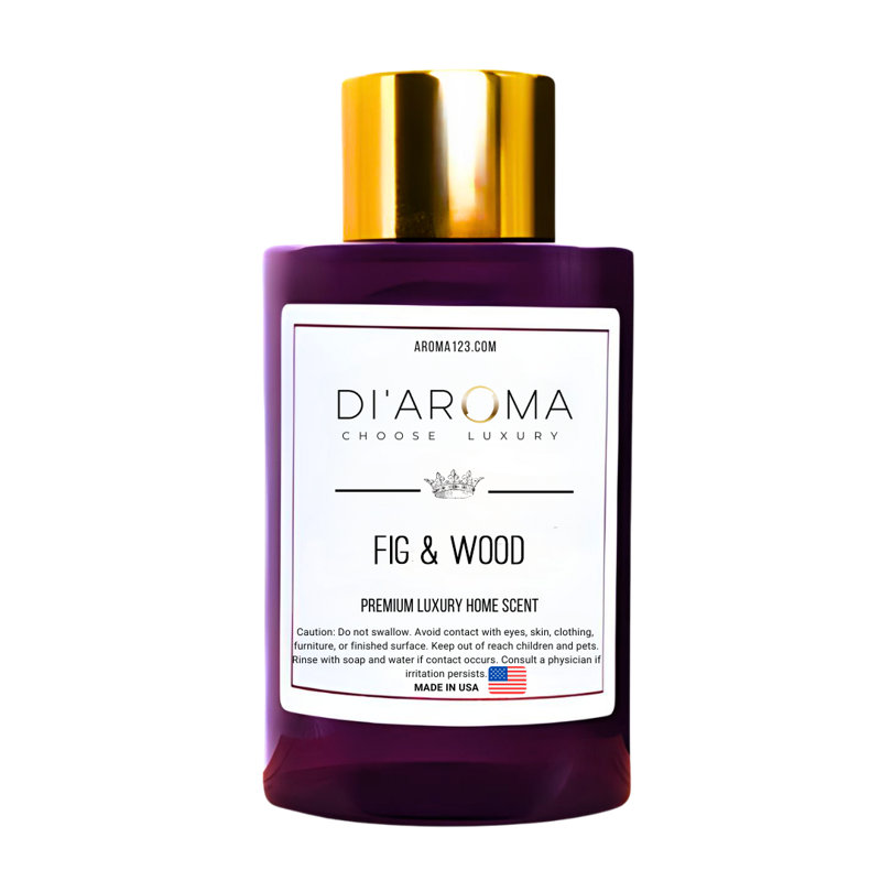 DI'aroma Coco & Peach Aroma Oil Blend Plastic Purple Bottle 120Ml, Royalty Collection, Diffuser Aroma Oil Blends, Waterless Diffuser Oil