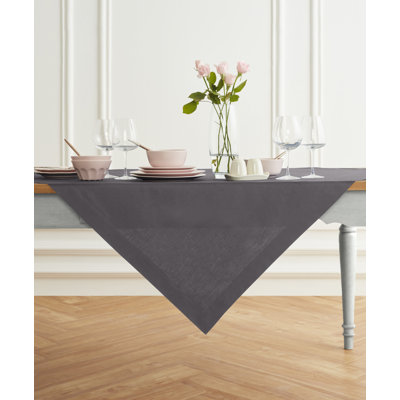 Dru Cotton Linen Plain Table Throw