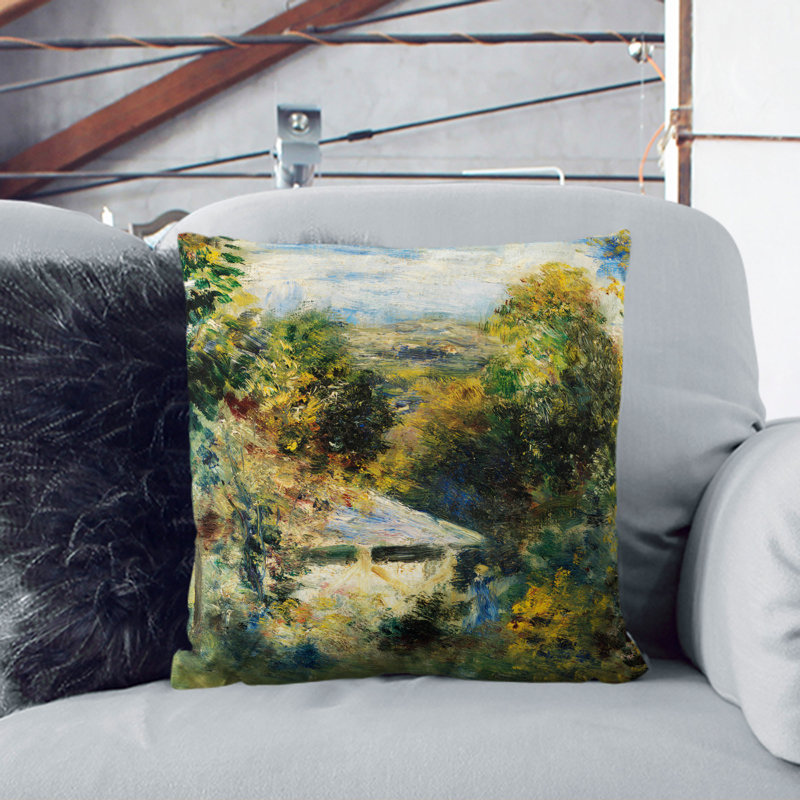 Square Cushion, 55cm H x 55cm W x 20cm D, White
